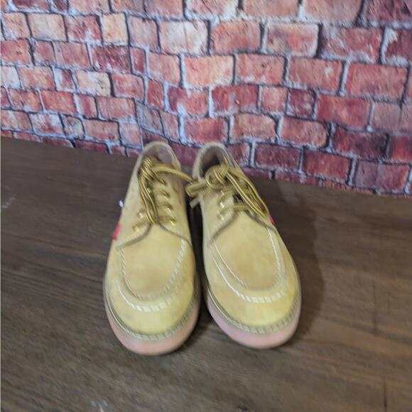 Vintage 90s Esprit Tan Leather Shoes Size 7.5 - Picture 7 of 9